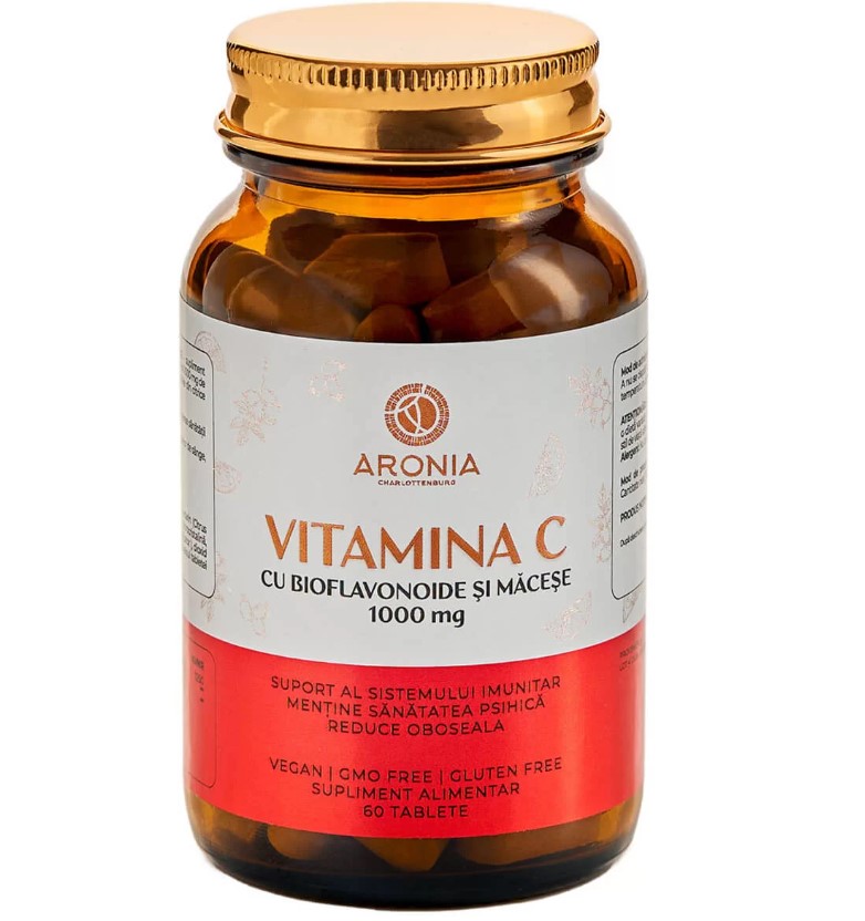 Supliment alimentar - Vitamina C - 1000mg - 60 tablete - Aronia Charlottenburg